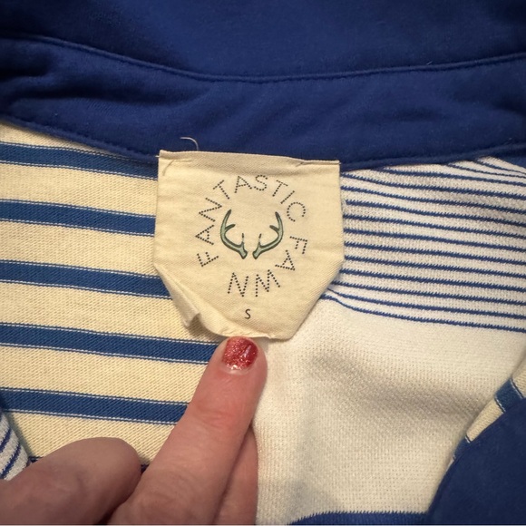 Fantastic Fawn Blue and White Striped Women’s Dress, Size Small - Picture 5 of 8